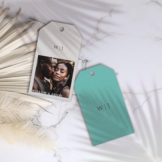 Elegante minimalistische huwelijkscadeau labels me cadeaulabel