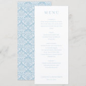 Elegante Minimalistische Huwelijksmenu Menu (Voorkant / Achterkant)