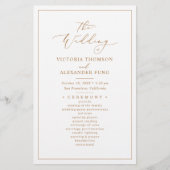 Elegante & minimalistische huwelijksprogramma's (Voorkant)
