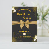 Elegante minimalistische huwelijksuitnodiging - be kaart (Staand voorkant)