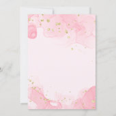 Elegante minimalistische huwelijksuitnodiging met  kaart (Achterkant)