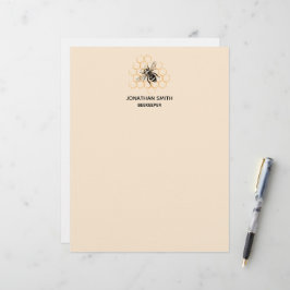 Elegante & Minimalistische Imker Briefhoofd