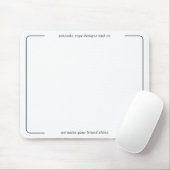 Elegante minimalistische interieurontwerpstudio muismat (Met muis)