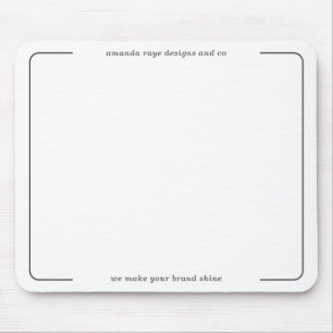 Elegante minimalistische interieurontwerpstudio muismat