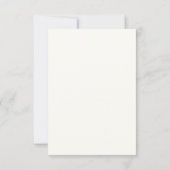 Elegante Minimalistische Ivoren Krachtige Script S Save The Date (Achterkant)
