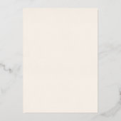 Elegante Minimalistische Ivoren Script Bruiloft Go Folie Uitnodiging (Achterkant)