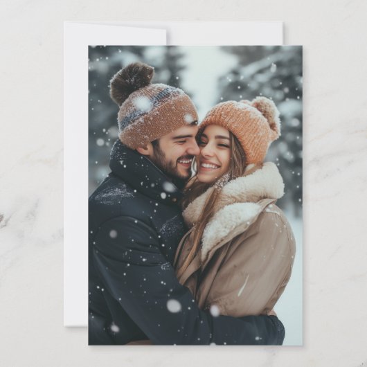 Elegante minimalistische kalender Bewaar de datum Save The Date (Achterkant)