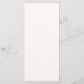 Elegante Minimalistische Kalligrafie Bruiloft Menu (Achterkant)