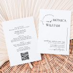 Elegante minimalistische kalligrafie bruiloft QR-c Kaart<br><div class="desc">Voor verdere aanpassing,  te klikken gelieve de "pas verder"verbinding aan en ons ontwerphulpmiddel te gebruiken om deze sjabloon te wijzigen. Neem contact met me op als je hulp of overeenkomende objecten nodig hebt.</div>