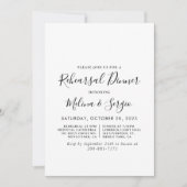 Elegante minimalistische kalligrafie repetitiedine kaart (Voorkant)