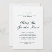 Elegante minimalistische kalligrafie script bruilo kaart (Voorkant)