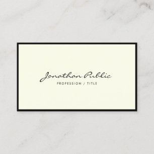 Elegante Minimalistische Kalligrafie Script Luxe Visitekaartje