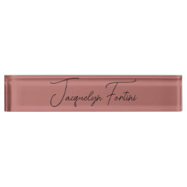 Elegante minimalistische kalligrafie scriptnaam naambordje