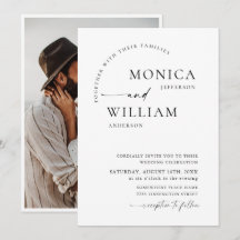 Elegante minimalistische kalligrafie trouwfoto