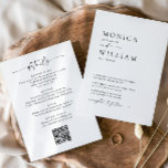 Elegante minimalistische kalligrafie zwart wit bru kaart<br><div class="desc">Voor verdere aanpassing,  te klikken gelieve de "pas verder"verbinding aan en ons ontwerphulpmiddel te gebruiken om deze sjabloon te wijzigen. Neem contact met me op als je hulp of overeenkomende objecten nodig hebt.</div>