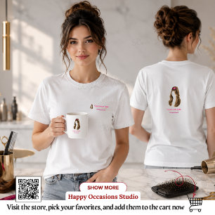 Elegante Minimalistische Kapsalon T-Shirt