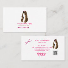 Elegante Minimalistische Kapsalon Zakelijke Kaart
