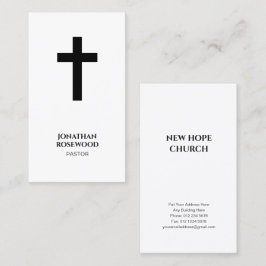 Elegante minimalistische kerk | Pastoor & Minister Visitekaartje