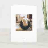 Elegante minimalistische kerst 6 foto feestdagen kaart (Achterkant)