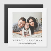 Elegante Minimalistische Kerst FOTO Magnetische Ka (Voorkant / Achterkant)