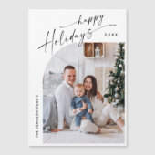 Elegante Minimalistische Kerst FOTO Magnetische Ka (Voorkant)