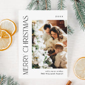 Elegante Minimalistische Kerst FOTO Magnetische Ka