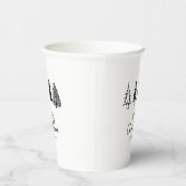 Elegante minimalistische kerstboom papieren bekers (Rechts)