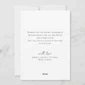 Elegante minimalistische kerstdennenboom begroetin feestdagenkaart (Achterkant)