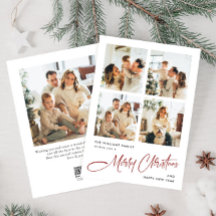 Elegante minimalistische kerstgroet 5 foto