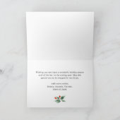 Elegante minimalistische kerstgroet 6 foto feestdagen kaart (Binnen)