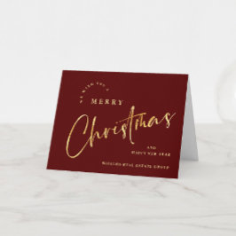 Elegante minimalistische kerstgroet Corporate Feestdagen Kaart