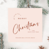 Elegante minimalistische kerstgroet Corporate Feestdagenkaart