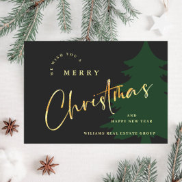 Elegante minimalistische kerstgroet Corporate Feestdagenkaart