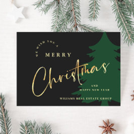 Elegante minimalistische kerstgroet Corporate Feestdagenkaart