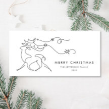 Elegante minimalistische kerstgroet