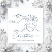 Elegante minimalistische kerstgroet feestdagenkaart