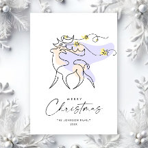 Elegante minimalistische kerstgroet