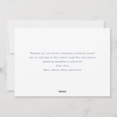 Elegante minimalistische kerstgroet feestdagenkaart (Achterkant)