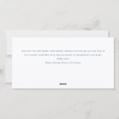 Elegante minimalistische kerstgroet feestdagenkaart (Achterkant)