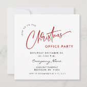 Elegante minimalistische kerstvakantie feest eenvo kaart (Voorkant)