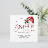 Elegante minimalistische kerstvakantie feest eenvo kaart (Staand voorkant)