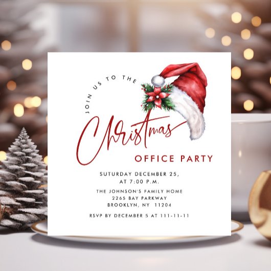 Elegante minimalistische kerstvakantie feest eenvo kaart