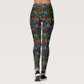 Elegante Minimalistische Kleur van Levensontwerp Leggings (Achterkant)