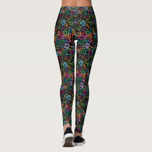 Elegante Minimalistische Kleur van Levensontwerp Leggings (Achterkant)
