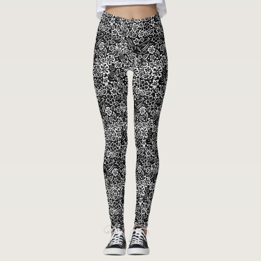 Elegante Minimalistische Kleur van Levensontwerp Leggings (Voorkant)