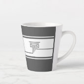 Elegante Minimalistische Latte Mok (Rechts)