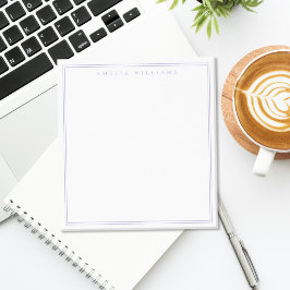 Elegante Minimalistische Lavendel Monogram Twee Ra Notitieblok