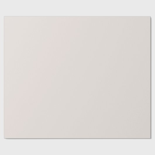 Elegante Minimalistische Licht Crème Beige Effen K Cadeaupapier (Vlak)
