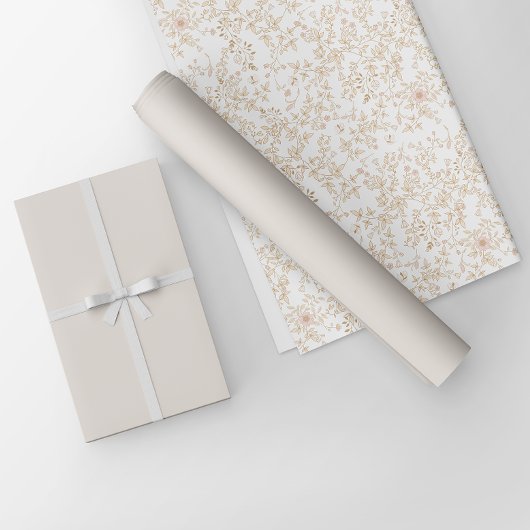 Elegante Minimalistische Licht Crème Beige Effen K Cadeaupapier