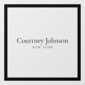 Elegante Minimalistische Luxe Boetiek Raamsticker (Vel)